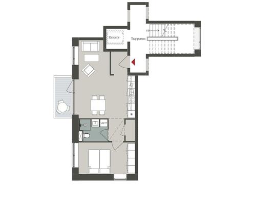 1 værelses lejlighed i Odense V