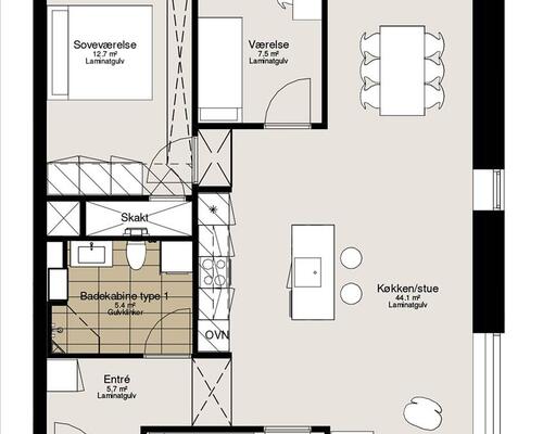 4 værelses lejlighed i Silkeborg