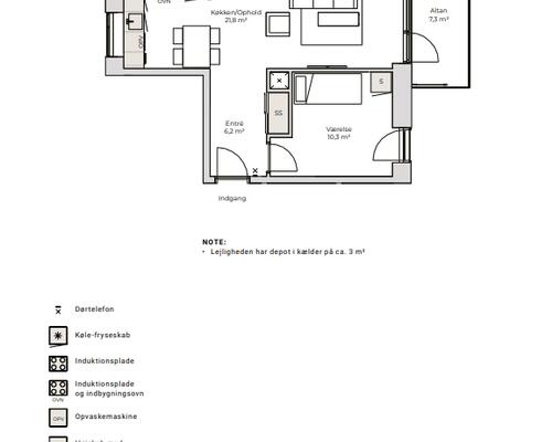 3 værelses lejlighed i Nørresundby