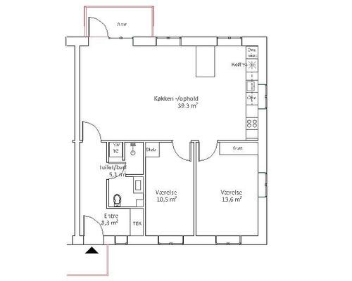 3 værelses lejlighed i Odense SV