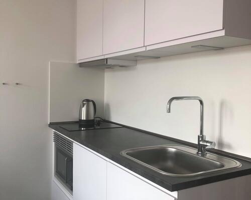 1-værelses i Fredericia centrum. Huslejen er inkl. vand og varme.