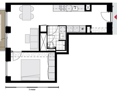 Dejlig & lys 2 værelses med altan