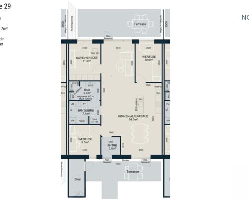 4 værelses hus i Odder