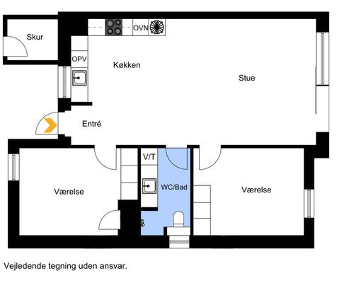 Lækker nyopført 3-vær. lejlighed med egen stor altan i Hasselager.