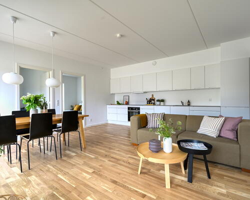 Fløjhusene - Bygningn A - Stor 4-værelses lejlighed med egen terrasse og plads til hele familien