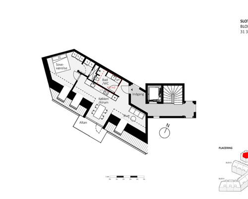 Attraktiv 2-vær. bolig øverst i ejendommen med stor altan, gulvvarme, elevator og mulighed for p-plads i kælder. Central beliggenhed. Ejendom fra 2021