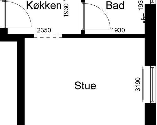 1 værelses lejlighed i Silkeborg