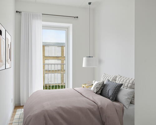 Fløjhusene - Bygning E - Stor og lys 5-værelses lejlighed i høj kvalitet med altan og plads til hele familien