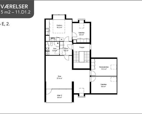 4 værelses lejlighed i Løgstør