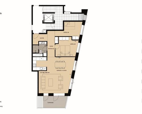 3 værelses lejlighed i København SV