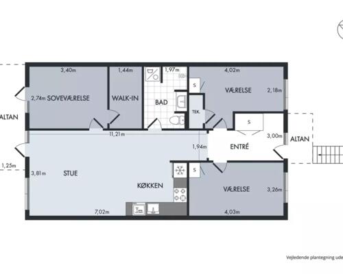 4 værelses lejlighed i Vejle