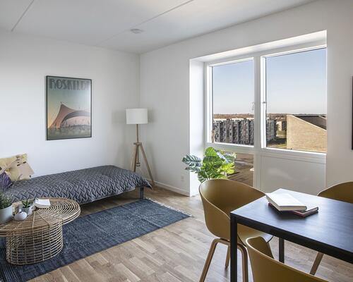 1 værelses studiebolig på Trekroner Centervej i Roskilde udlejes