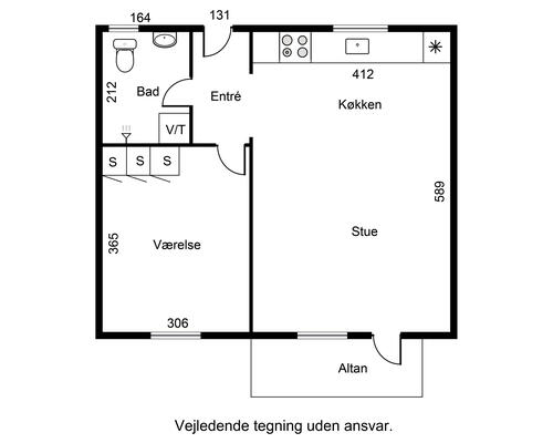 2 værelses lejlighed i Esbjerg
