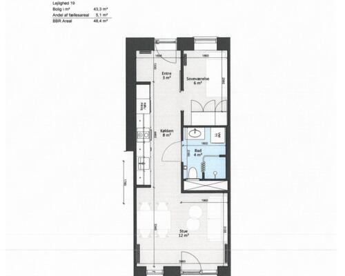 2 værelses lejlighed i Esbjerg