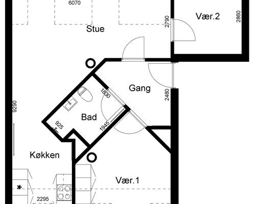 3 værelses lejlighed i Viborg