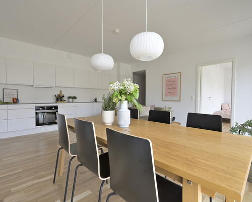 Fløjhusene - Bygningn A - Stor 4-værelses lejlighed med egen terrasse og plads til hele familien