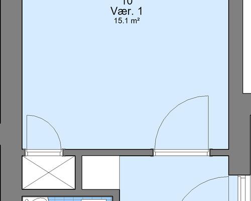 1 værelses lejlighed i Viborg