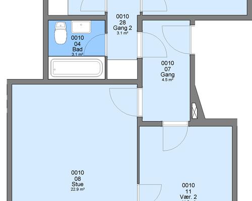 3 værelses lejlighed i Virum