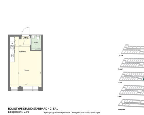 MØBLERET STUDIO PÅ AMAGERBRO MED FITNESS, TAGTERRASSE OG MEGET MERE!