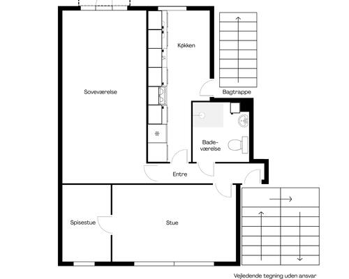 3 værelses lejlighed ved Randers