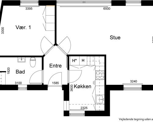 2 værelses lejlighed i Horsens