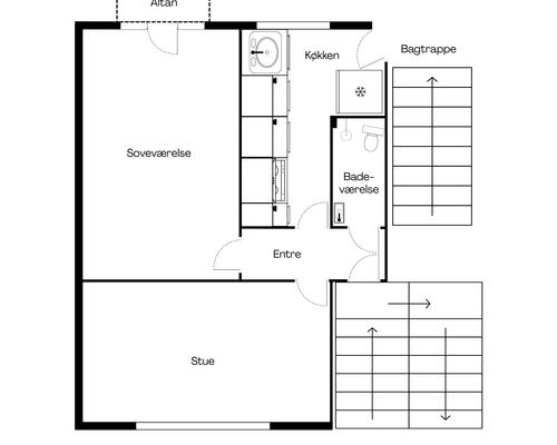 2 værelses lejlighed i Randers