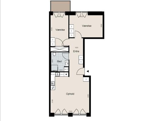 3 værelses lejlighed i Hillerød