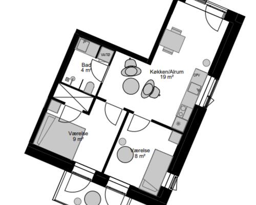 3 værelses lejlighed i Aalborg