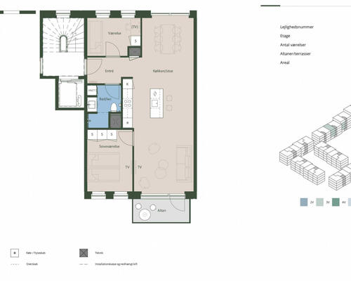3 værelses lejlighed i Hedehusene