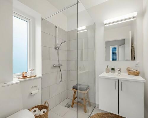 Indflytningsklart 5-værelses rækkehus på 124 m2 med carport, 2 badeværelser og solrig terrasse – husdyr tilladt