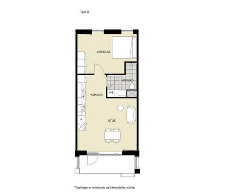 2 værelses lejlighed i Århus N