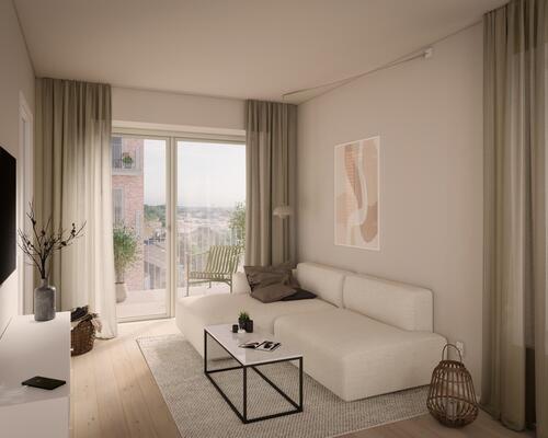 2-værelses kvalitetslejlighed i Aarhus C - Byggeri fra 2025