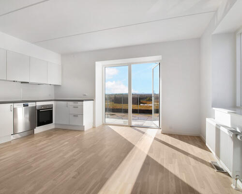 Lejlighed på 6. sal med privat tagterrasse