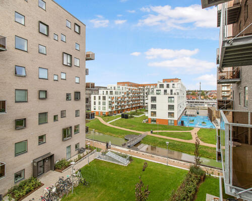 Lejlighed på 6. sal med privat tagterrasse