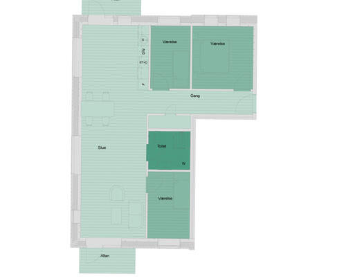 4 værelses lejlighed i Viborg