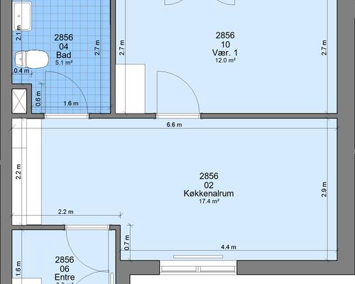 2 værelses lejlighed i Randers