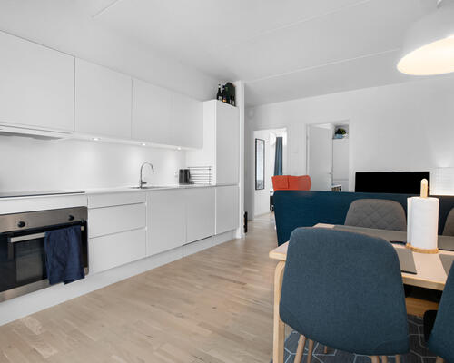 Delevenlig 3-værelses lejlighed i Skejbyen