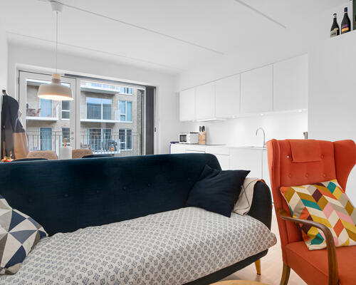 Delevenlig 3-værelses lejlighed i Skejbyen