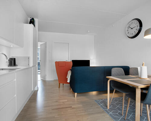 Delevenlig 3-værelses lejlighed i Skejbyen