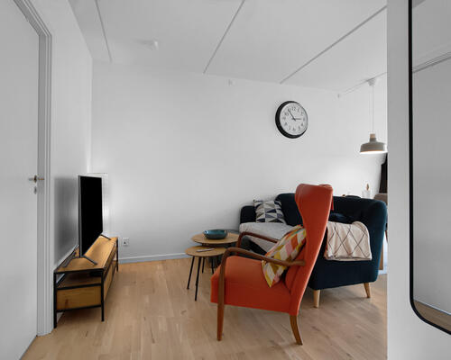 Delevenlig 3-værelses lejlighed i Skejbyen