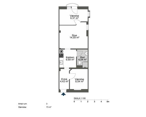 Skøn lejlighed i Odense C