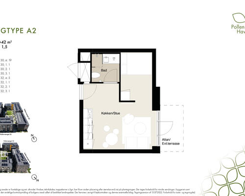 Skøn 1 værelses lejlighed til leje