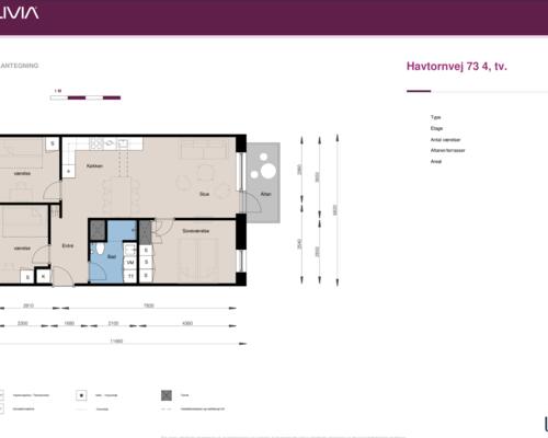 4 værelses lejlighed i Hedehusene