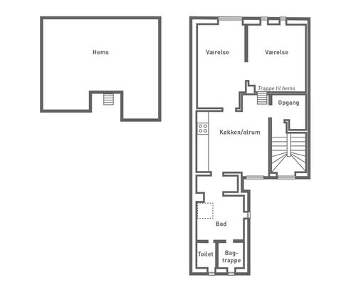 Flot 3-værelses lejlighed i Øgadekvarteret