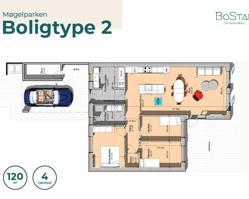 Skønt 4 værelses rækkehus i Viborg