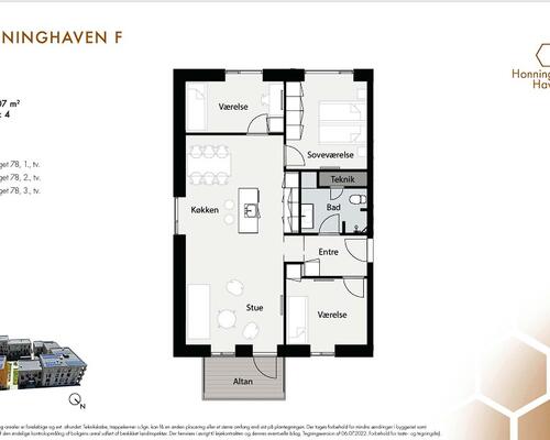 Skøn 4 værelses lejlighed til leje