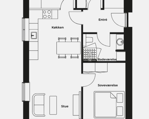 4 værelses lejlighed i Skive