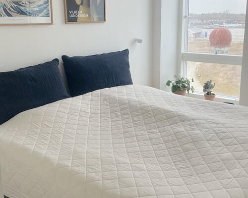 Eksklusiv penthouse med stor tagterrasse og fjordudsigt