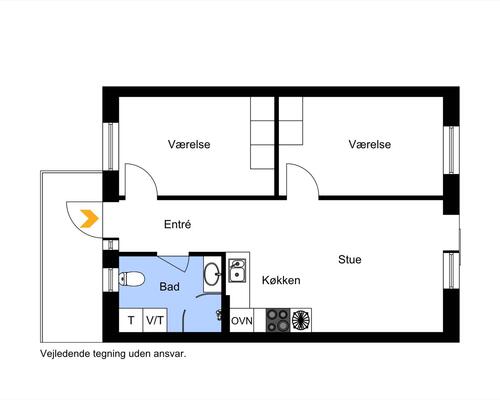 3 værelses lejlighed i Århus V