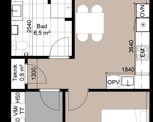 3-værelses rækkehus i Kolding!